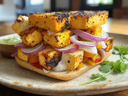 Paneer Tikka Sandwich